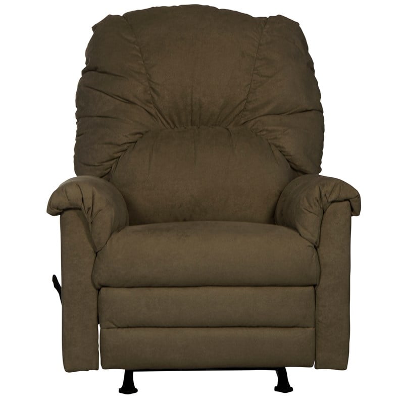 Catnapper Winner Rocker Recliner in Herbal Green Polylester Microfiber Fabric