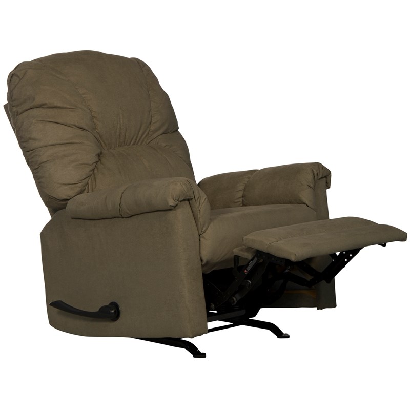 Catnapper Winner Rocker Recliner in Herbal Green Polylester Microfiber Fabric