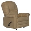 Catnapper Winner Rocker Recliner in Linen Beige Polyester Microfiber Fabric
