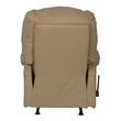 Catnapper Winner Rocker Recliner in Linen Beige Polyester Microfiber Fabric