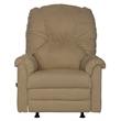 Catnapper Winner Rocker Recliner in Linen Beige Polyester Microfiber Fabric