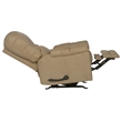 Catnapper Winner Rocker Recliner in Linen Beige Polyester Microfiber Fabric