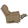 Catnapper Winner Rocker Recliner in Linen Beige Polyester Microfiber Fabric