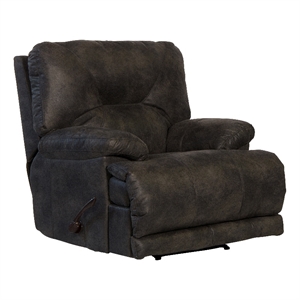 voyager lay flat recliner in slate