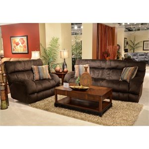 Siesta 2 Piece Sofa Set in Chocolate