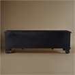 Taran Designs Bailey Carved Solid Wood Storage Ottoman in Black
