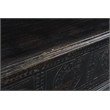 Taran Designs Bailey Carved Solid Wood Storage Ottoman in Black