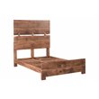Taran Designs Harper Live Edge Solid Wood Queen Panel Bed in Brown
