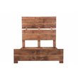 Taran Designs Harper Live Edge Solid Wood Queen Panel Bed in Brown