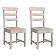 Taran Designs Brooke Solid Wood Dining Chairs (Set of 2) in White