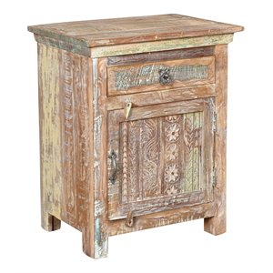 taran designs hayden right carved coastal recycled wood nightstand in natural