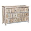 Taran Designs Hayden 6-drawer Solid Wood Dresser in White Multicolor