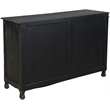 Taran Designs Monte 7-drawer Floral Carved Solid Wood Dresser in Black