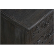 Taran Designs Monte 7-drawer Floral Carved Solid Wood Dresser in Black