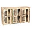 Taran Designs Hayden 6-door Solid Wood Sideboard in White Multicolor