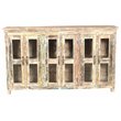 Taran Designs Hayden 6-door Solid Wood Sideboard in White Multicolor