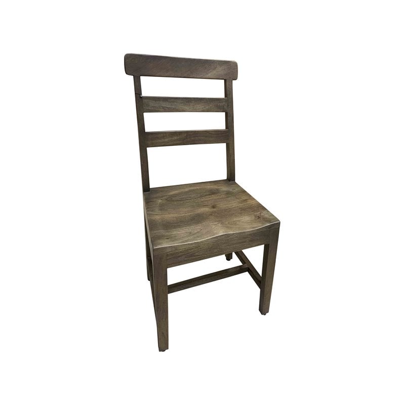 Taran Designs Brooke Solid Wood Dining Chairs (Set of 2) in Dark Brown