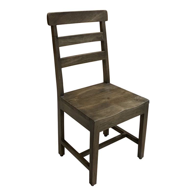 Taran Designs Brooke Solid Wood Dining Chairs (Set of 2) in Dark Brown