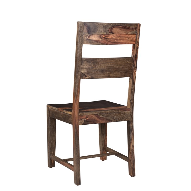 Taran Designs Harper Solid Wood Dining Chairs (Set of 2) in Dark Brown