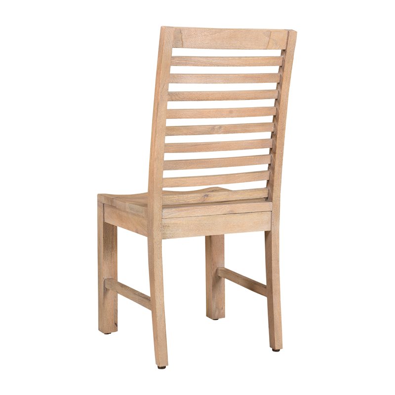 Taran Designs Maria Solid Wood Dining Chairs in Brown (Set of 2)