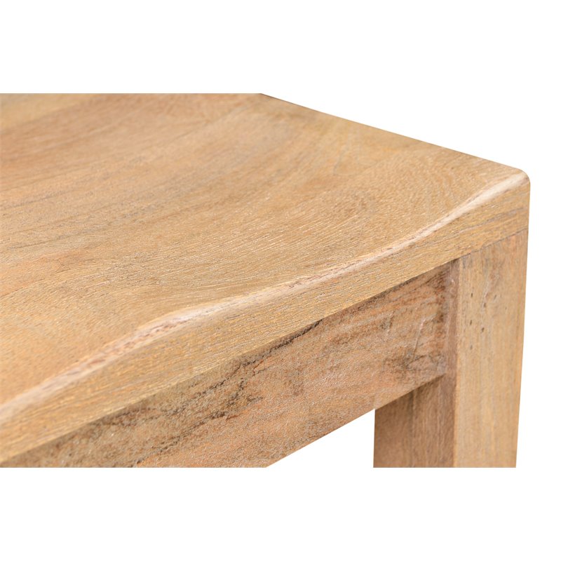 Taran Designs Maria Solid Wood Dining Chairs in Brown (Set of 2)