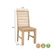 Taran Designs Maria Solid Wood Dining Chairs in Brown (Set of 2)