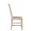 Taran Designs Maria Solid Wood Dining Chairs in White (Set of 2)