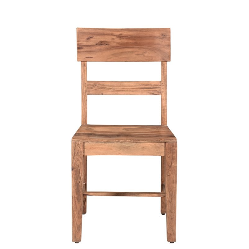 Taran Designs Harper Solid Wood Dining Chairs (Set of 2) in Brown