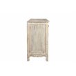 Taran Designs Monte 6-drawer 2-door Carved Solid Wood Sideboard in White