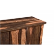 Taran Designs Darcy 6-door Live Edge Solid Wood Sideboard in Dark Brown