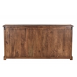 Taran Designs Darcy 6-door Live Edge Solid Wood Sideboard in Dark Brown
