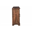 Taran Designs Darcy 3-drawer 4-door Live Edge Solid Wood Sideboard in Dark Brown
