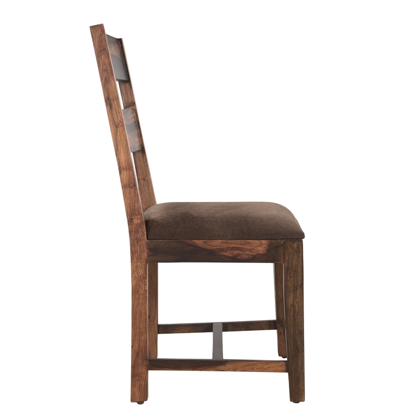 Taran Designs Darcy Solid Wood Dining Chairs (Set of 2) in Dark Brown