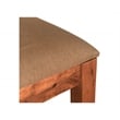 Taran Designs Harper Upholstered Solid Wood Dining Chairs (Set of 2) in Brown