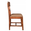 Taran Designs Harper Upholstered Solid Wood Dining Chairs (Set of 2) in Brown