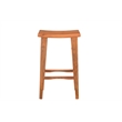 Taran Designs Harper Solid Wood Bar Stool in Brown