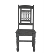 Taran Designs Milton Carved Solid Wood Dining Chairs (Set of 2) in Black