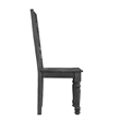 Taran Designs Milton Carved Solid Wood Dining Chairs (Set of 2) in Black