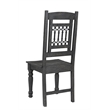 Taran Designs Milton Carved Solid Wood Dining Chairs (Set of 2) in Black