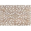Taran Designs Monte Floral Carved Solid Wood King Panel Bed in Gray