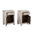Taran Designs Monte 1-drawer 1-door Solid Wood Nightstand (Right) in White