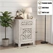 Taran Designs Monte 1-drawer 1-door Solid Wood Nightstand (Right) in White