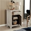 Taran Designs Monte 1-drawer 1-door Solid Wood Nightstand (Right) in White