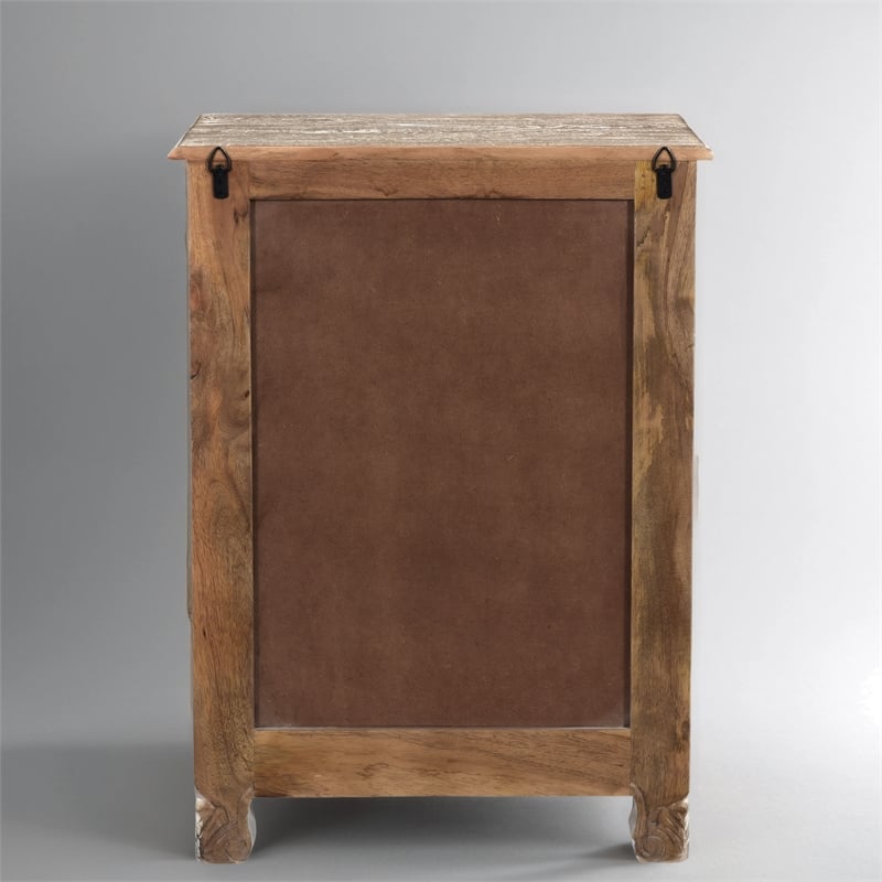 Taran Designs Monte 1-drawer 1-door Solid Wood Nightstand (Right) in White