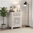 Taran Designs Monte 1-drawer 1-door Solid Wood Nightstand (Right) in White