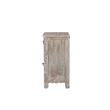 Taran Designs Monte 1-drawer 1-door Solid Wood Nightstand (Left) in Gray