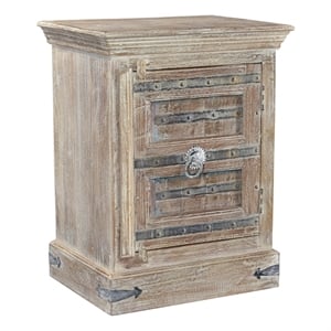 Taran Designs Baker 1-door Solid Wood Nightstand (Right) in White