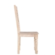 Taran Designs Milton Carved Solid Wood Dining Chairs (Set of 2) in White