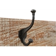 Taran Designs Keaton Solid Wood Hall Tree Bench in Brown/Black