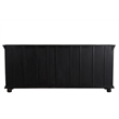Taran Designs Monte 4-drawer 4-door Carved Solid Wood Sideboard in Black